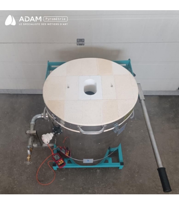 Four de fusion 40P - vue du dessus, fermé