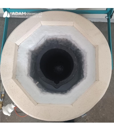 Four de fusion 40P - vue de l'intérieur