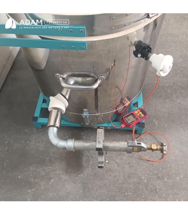 Four de fusion 40P - vue du système de gaz