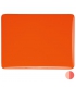 Verre BULLSEYE orange opalescent - single rolled - vue