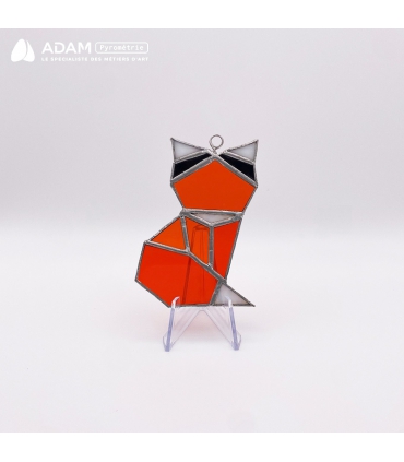 Présentoir de 6cm - vue avec renard