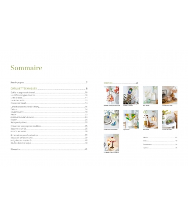 Livre "Vitrail Tiffany - Techniques & modèles en étapes"