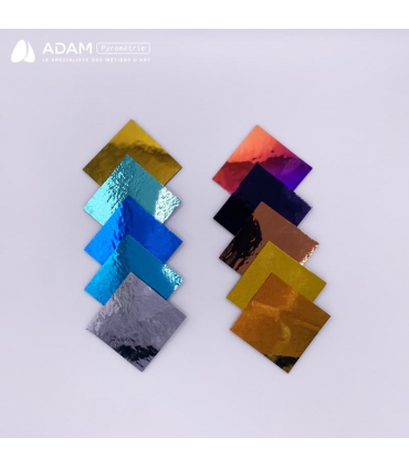 Echantillon de verres dichroïques noirs - dessus