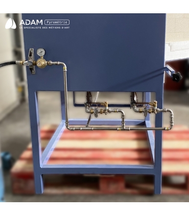 Four ISUNI - ISPG-170 - vue du système gaz