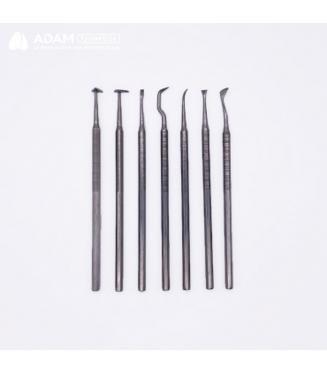 Kit de 7 outils de sculptage - vue du dessus