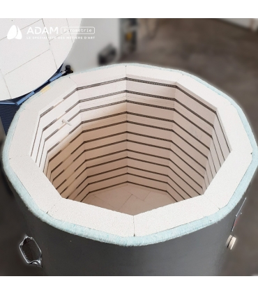 Four ISUNI - AF200 - 1300°C - vue de l'intérieur