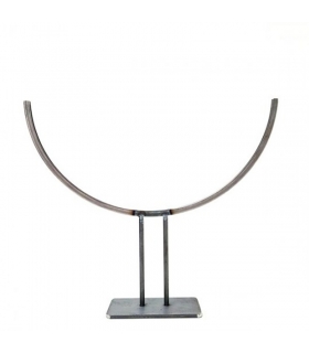 Présentoir métallique pour feuille ronde - 40 cm de diamètre - vue de face