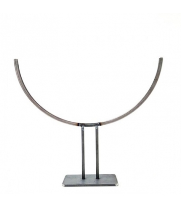 Présentoir métallique pour feuille ronde - 40 cm de diamètre - vue de face