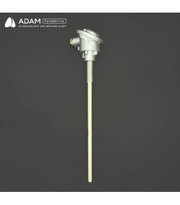 Canne pyrométrique type K avec tête alu