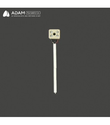 Canne pyrométrique type K emperlée avec domino