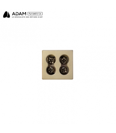 Domino céramique 2 pôles - vue du dessus