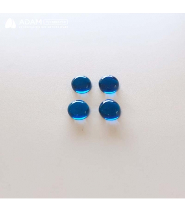 Cabochons ronds Ø12 mm - Bleu