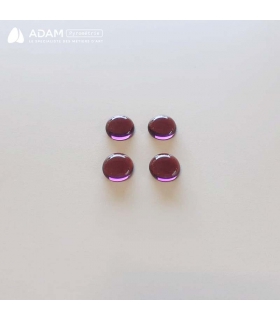 Cabochons en verre Ø12mm - Pourpre
