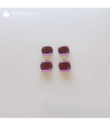 Cabochons en verre Ø12mm - Pourpre