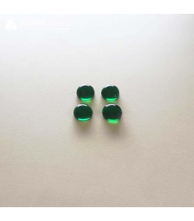 Cabochons en verre Ø12mm - Vert