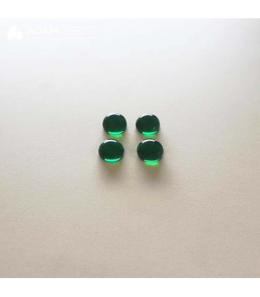 Cabochons en verre Ø12mm - Vert