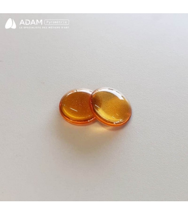 Cabochons Ø18 mm - Ambre