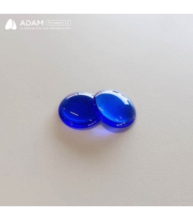 Cabochons Ø18 mm - Bleu moyen
