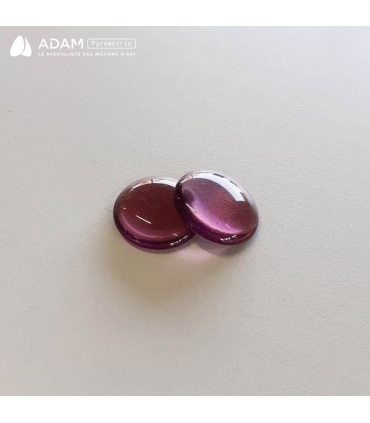 Cabochons Ø18 mm - Pourpre