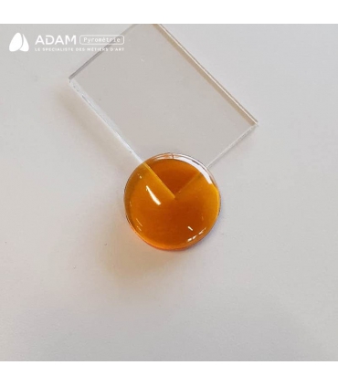 Cabochon en verre Ø30mm - Ambre