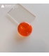 Cabochon en verre Ø30mm - Orange