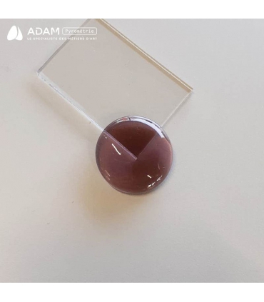 Cabochon en verre Ø30mm - Pourpre