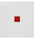 Joyaux en verre carré - Rouge