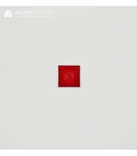 Joyaux en verre carré - Rouge