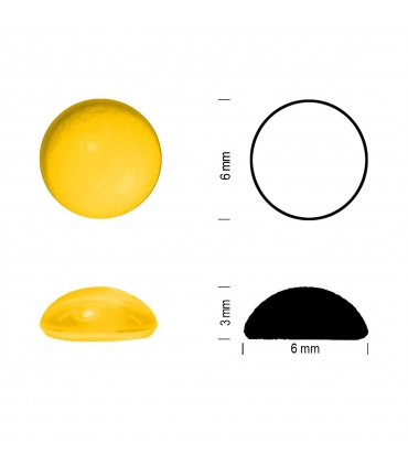 Cabochons jaune