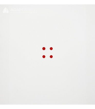 Cabochons en verre Ø6mm - Rouge