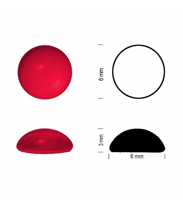 Cabochons rouge
