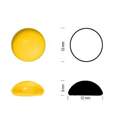 Cabochons jaune