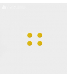 Cabochons en verre Ø12mm - Jaune