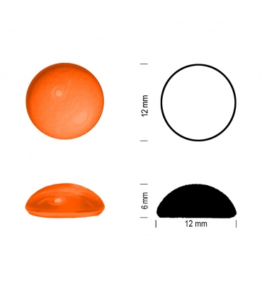 Cabochons orange