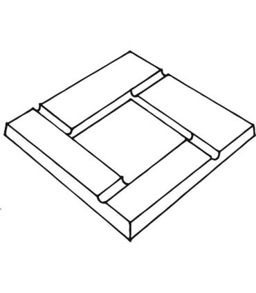 Moule cendrier - 20.8 x 20.8 cm