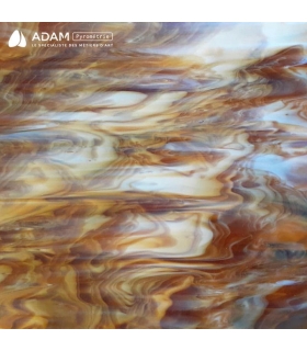 Verre YIN - 317-6 - Ambre moyen et blanc