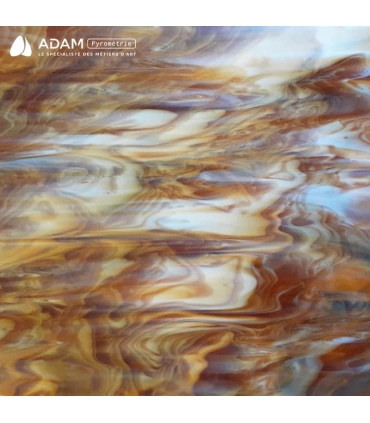 Verre YIN - 317-6 - Ambre moyen et blanc