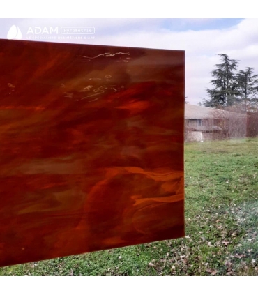 Verre YIN - 317-6 - Ambre moyen et blanc - Vue de l'opacité