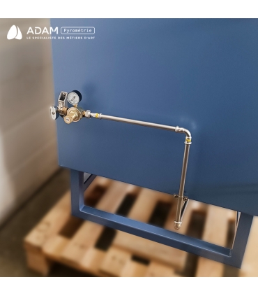 Four Raku 100 L - Vue du système gaz