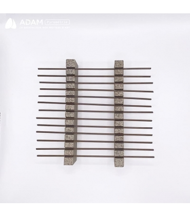 Support arbre à perles - Pieds rapprochés - Vue de dessus