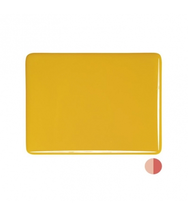 Verre BULLSEYE - Jaune tournesol opalescent - 0220-30F