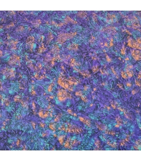 VERRE GIVRÉ LAQUÉ VIOLET BLEU ET CUIVRE - VG568