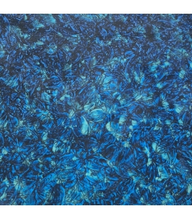 VERRE GIVRÉ LAQUÉ BLEU CIEL ET BLEU - VG360