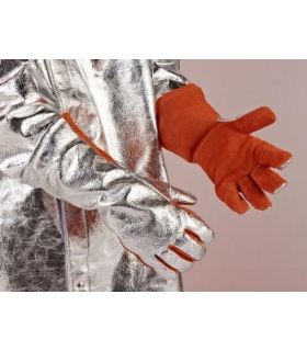 Gant cuir et alu pour raku