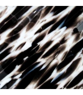 VERRE SPECTRUM NOIR ET IVOIR SUR CLAIR - Spirit Murano - 4001SF