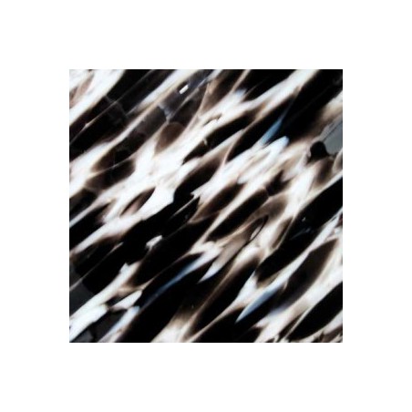 VERRE SPECTRUM NOIR ET IVOIR SUR CLAIR - Spirit Murano - 4001SF