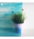 VERRE VITRAIL WISSMACH - BLEU CIEL STREAKY - WS 87LL VERRE VITRAIL WISSMACH - BLEU CIEL STREAKY - WS 87LL