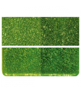 Verre Bullseye - Vert clair aventurine pailleté - 1412-30F