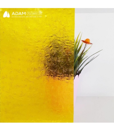 VERRE VITRAIL JAUNE IMPRIMÉ FLORENTINE- WS 31FLO
