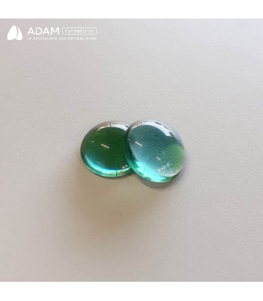Cabochons Ø18 mm - vert d'eau